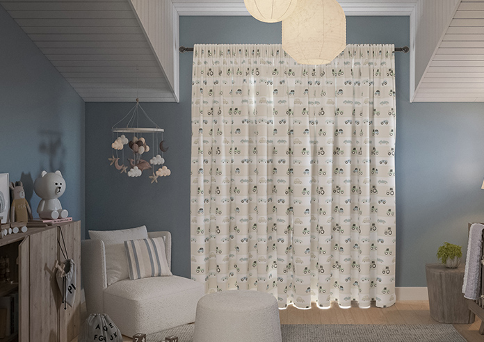 Brum Brum, Stone - Made to Measure Curtains - Image 7